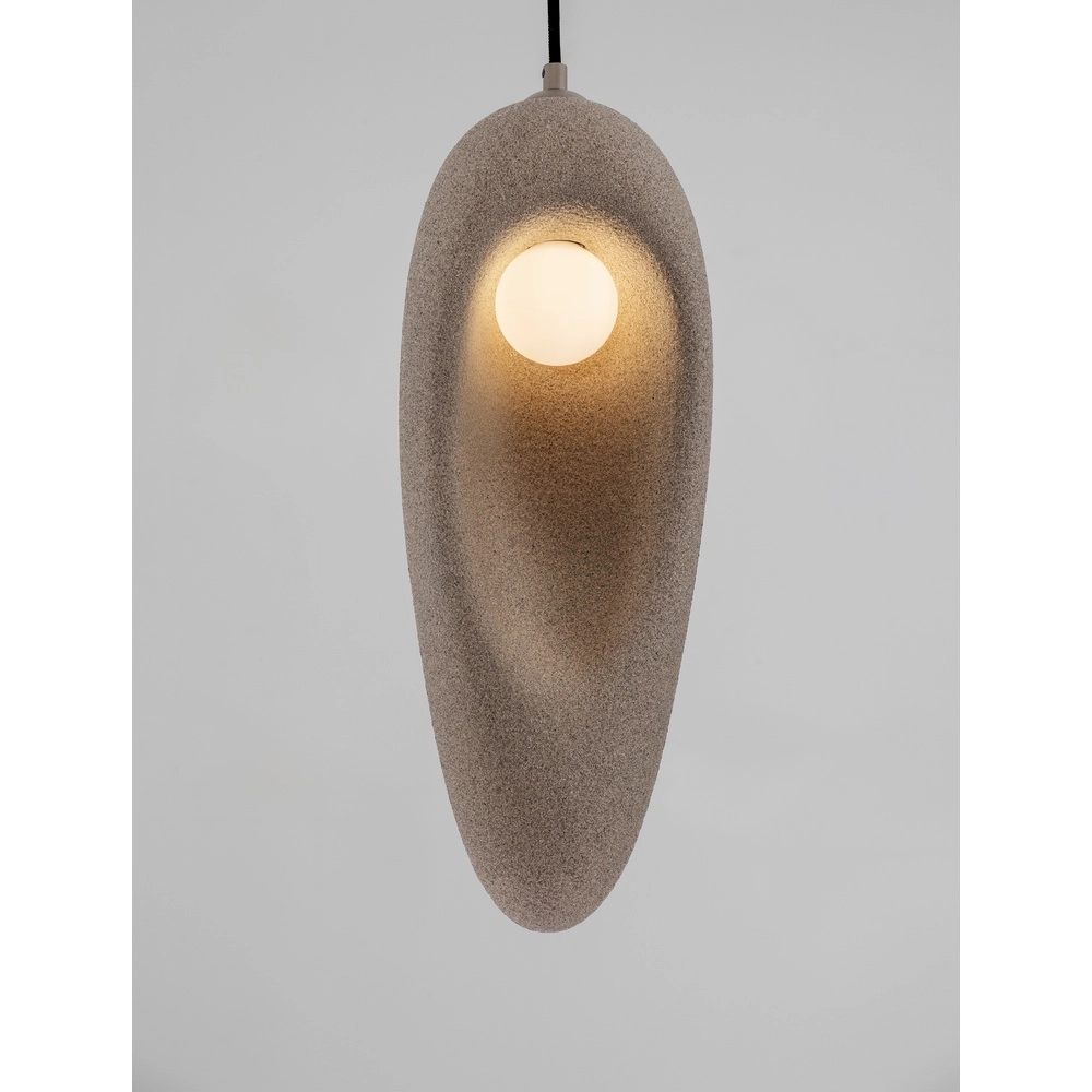 Natuurlijke hanglamp Tempus bruin 48cm