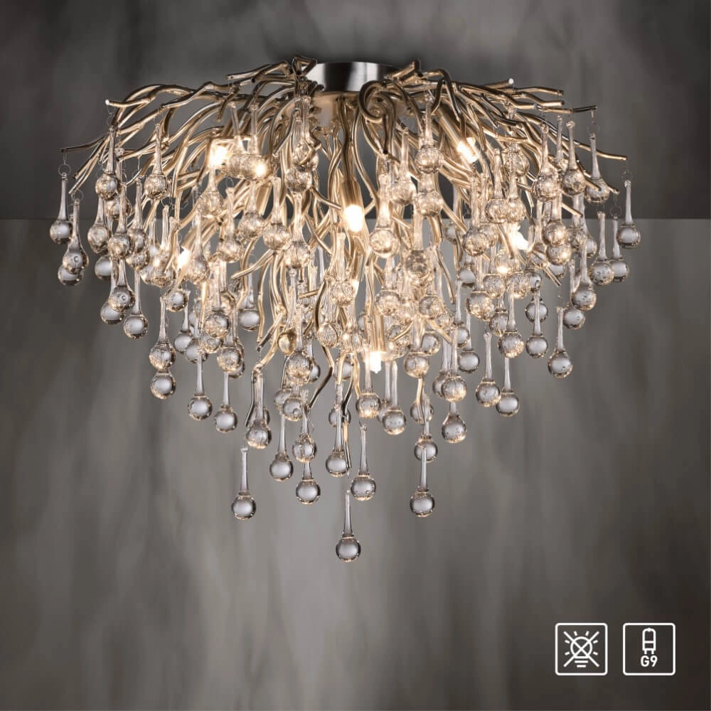 Kroonluchter Icicle metaal 50cm Paul Neuhaus 4012248352090