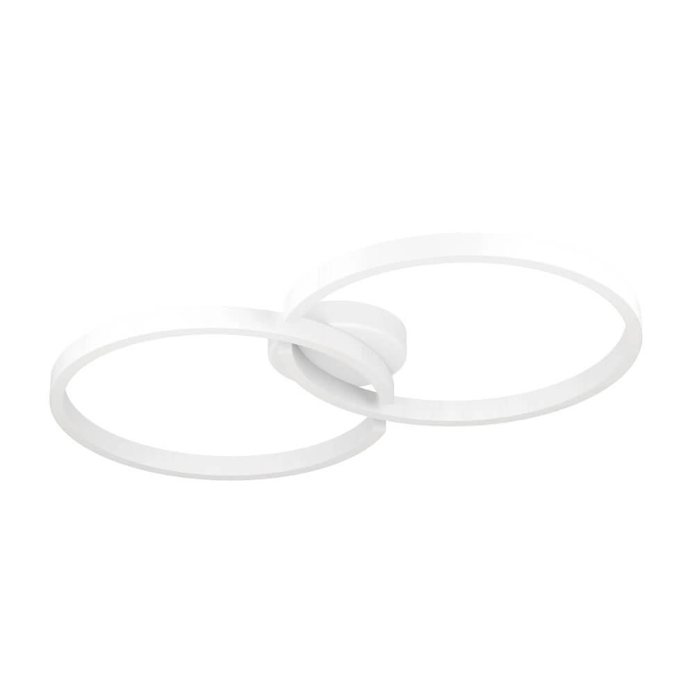 Zwarte led plafondlamp Amandolo 2-ringen