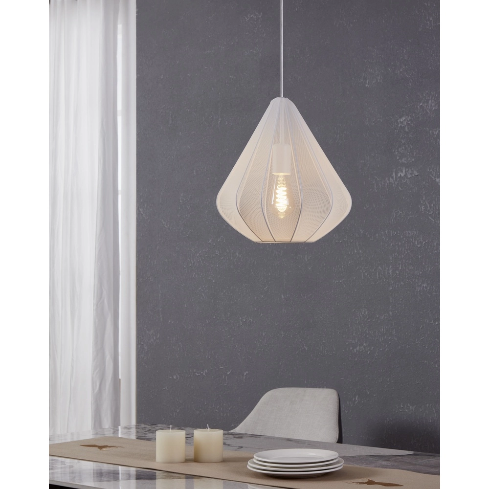 Hanglamp Ø 33cm Dolwen wit - japandi Eglo 9002759439965