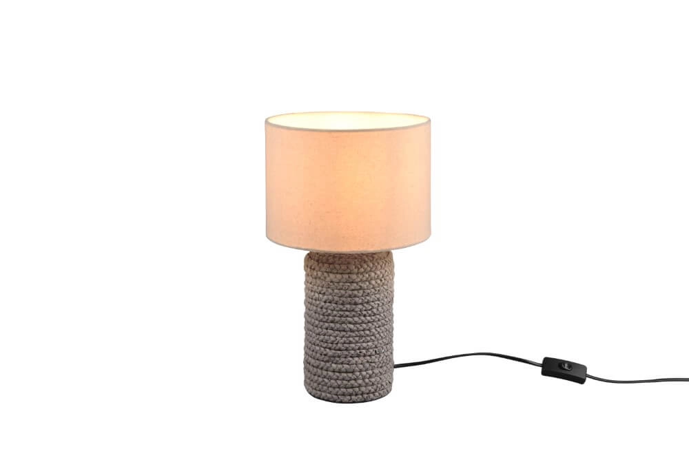Tafellamp Mala 38cm rotan met creme Trio 4017807506846