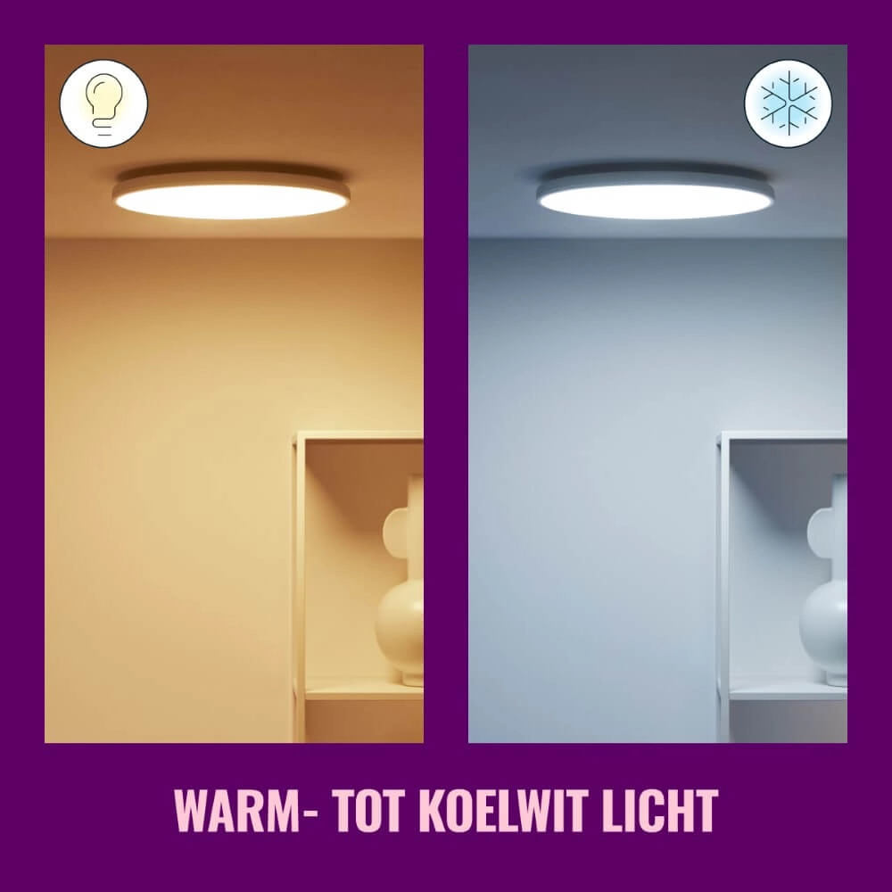 Slimme plafonnière Rune Ø 40cm - wit WiZ 8719514554276