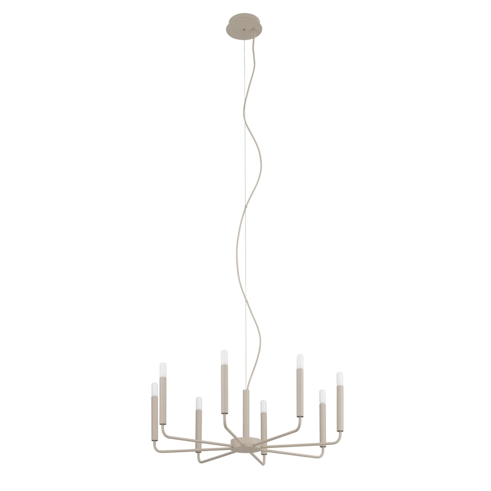 Moderne kroonluchter Orto zand bruin Ø 73cm