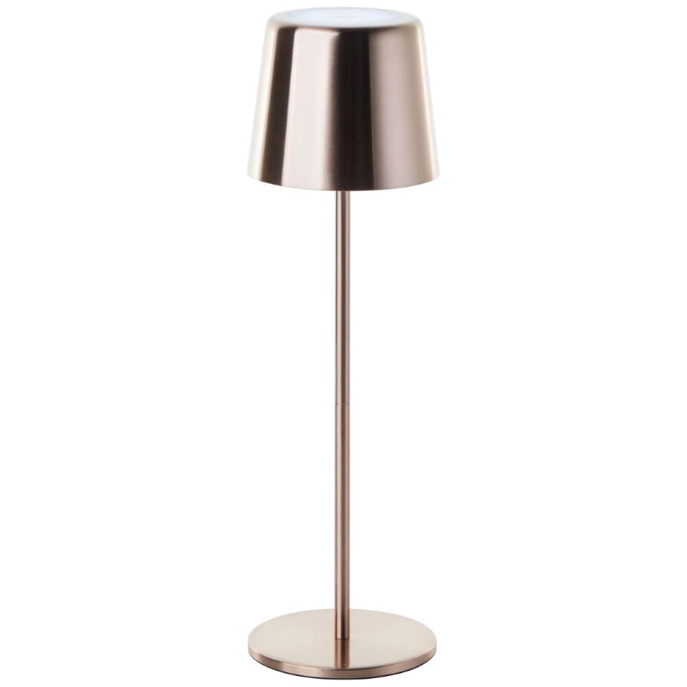 Oplaadbare tafellamp Xaana koper Brilliant 4004353441448