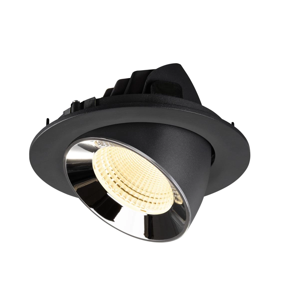 Inbouwspot Numinos Gimble L zwart/chroom 3000K - 55gr SLV 4024163310253