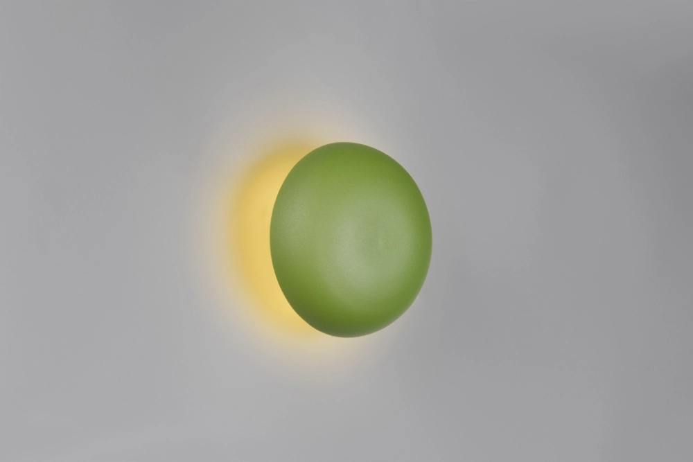 Groene wandlamp Davey Ø 15cm