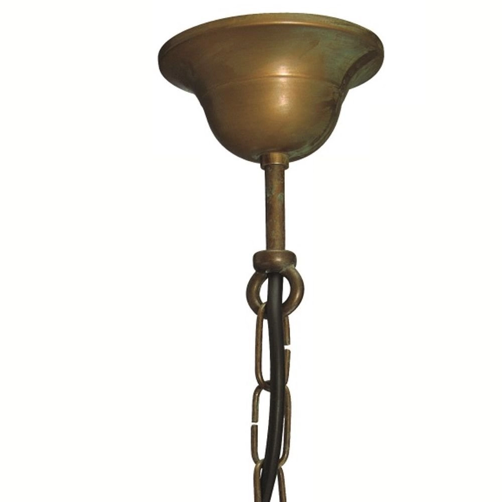 Stal hanglamp Maritime landelijk 22cm koperbruin Franssen 8021035005701