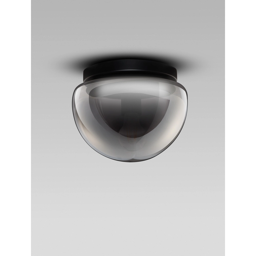 Plafondlamp Ebony smoke glas Ø 24,5cm Lyora 5212017483553
