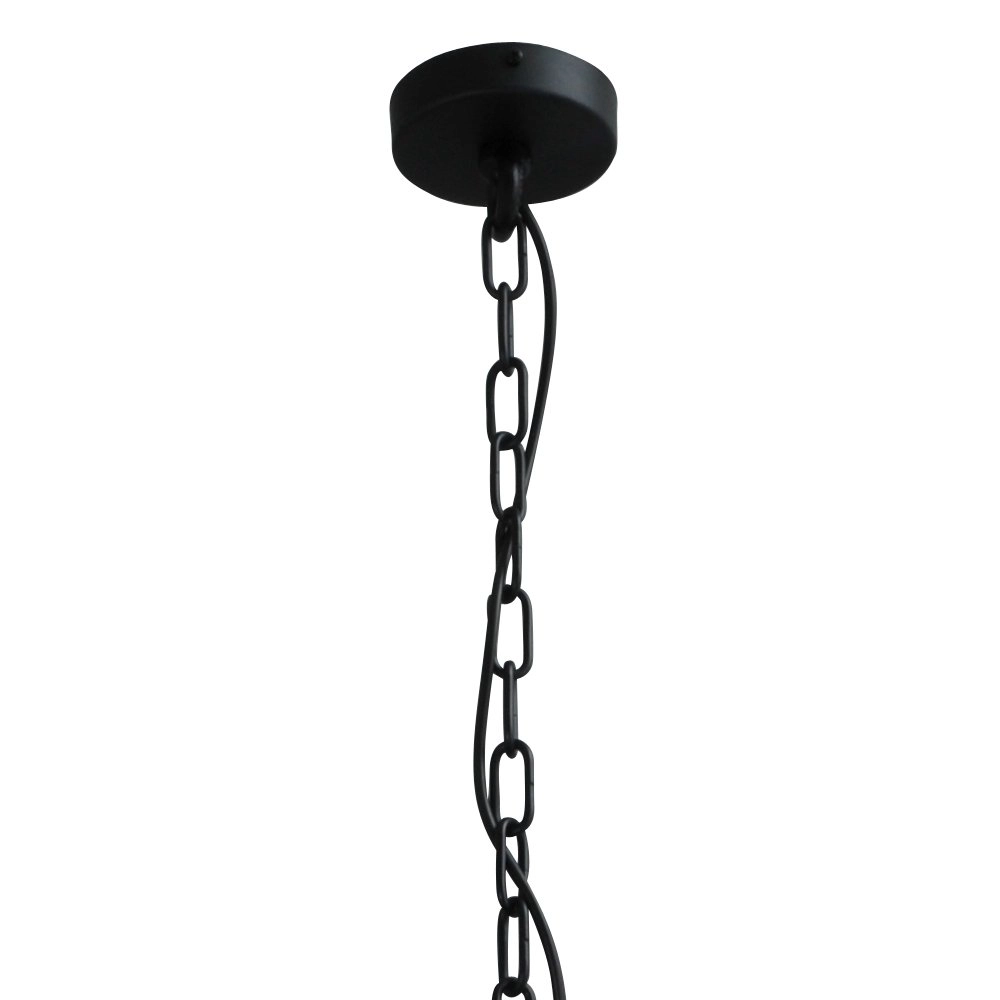 Stoere industrie hanglamp Industria Gold 80 Bud zwart met oudgoud Masterlight 8718121167169