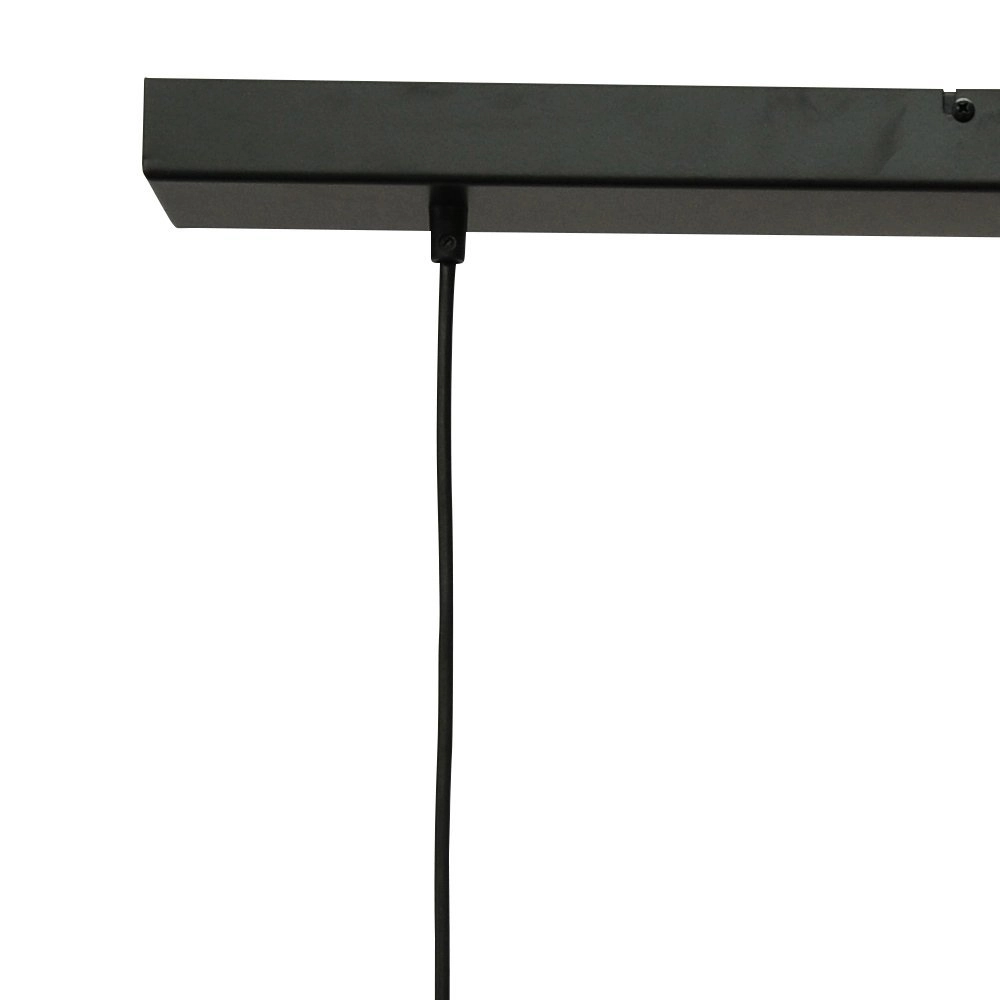 Zwarte hanglamp eetkamer Bounty 3-lichts cilindrisch glas Masterlight 8718121247748