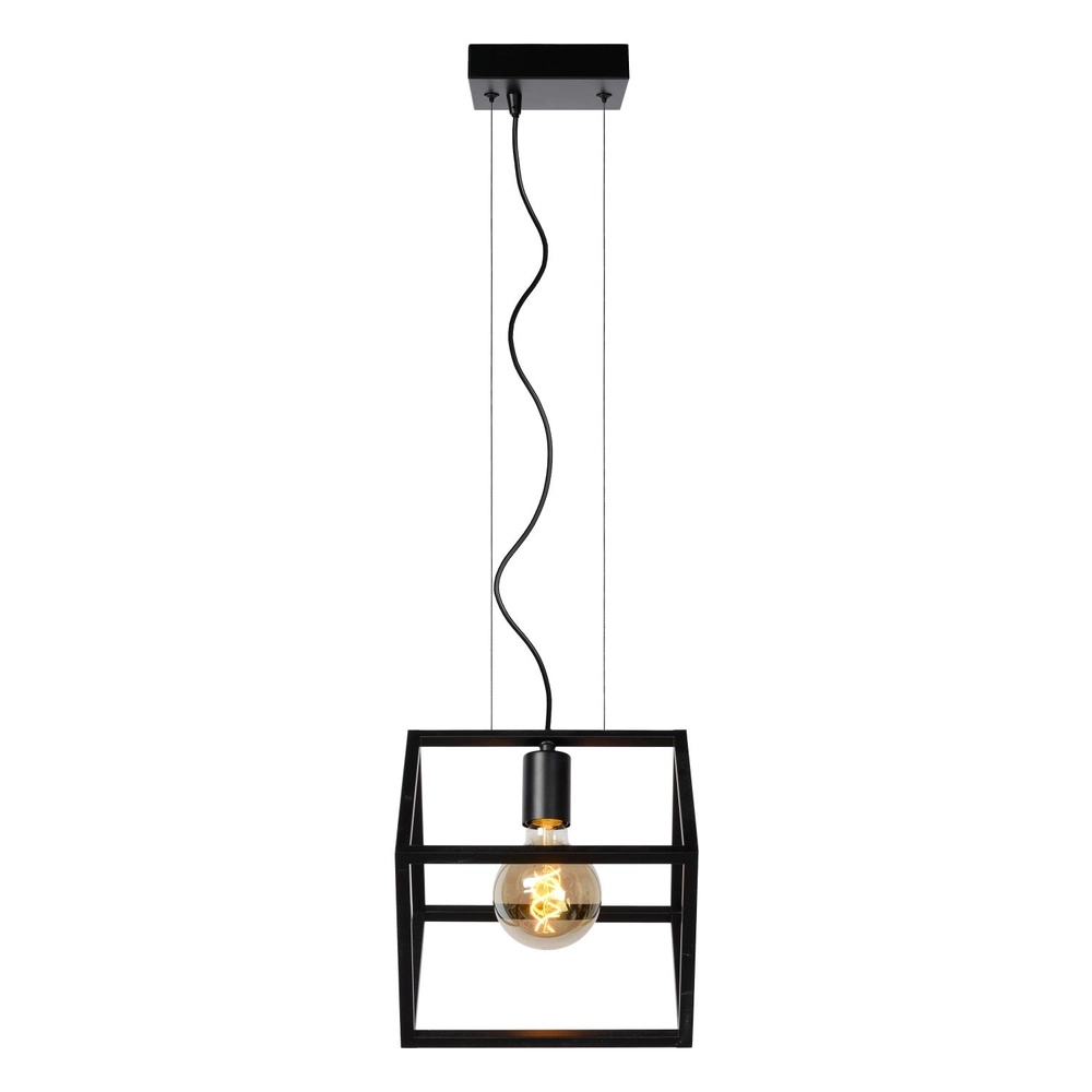 Moderne hanglamp Fabian zwart Lucide 5411212010797