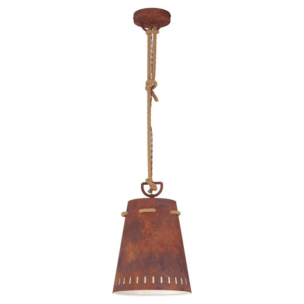 Roestbruine hanglamp Meopham Ø 24cm