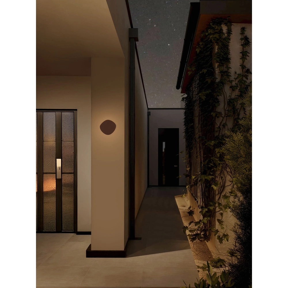 Design wandlamp Balic buiten roestbruin