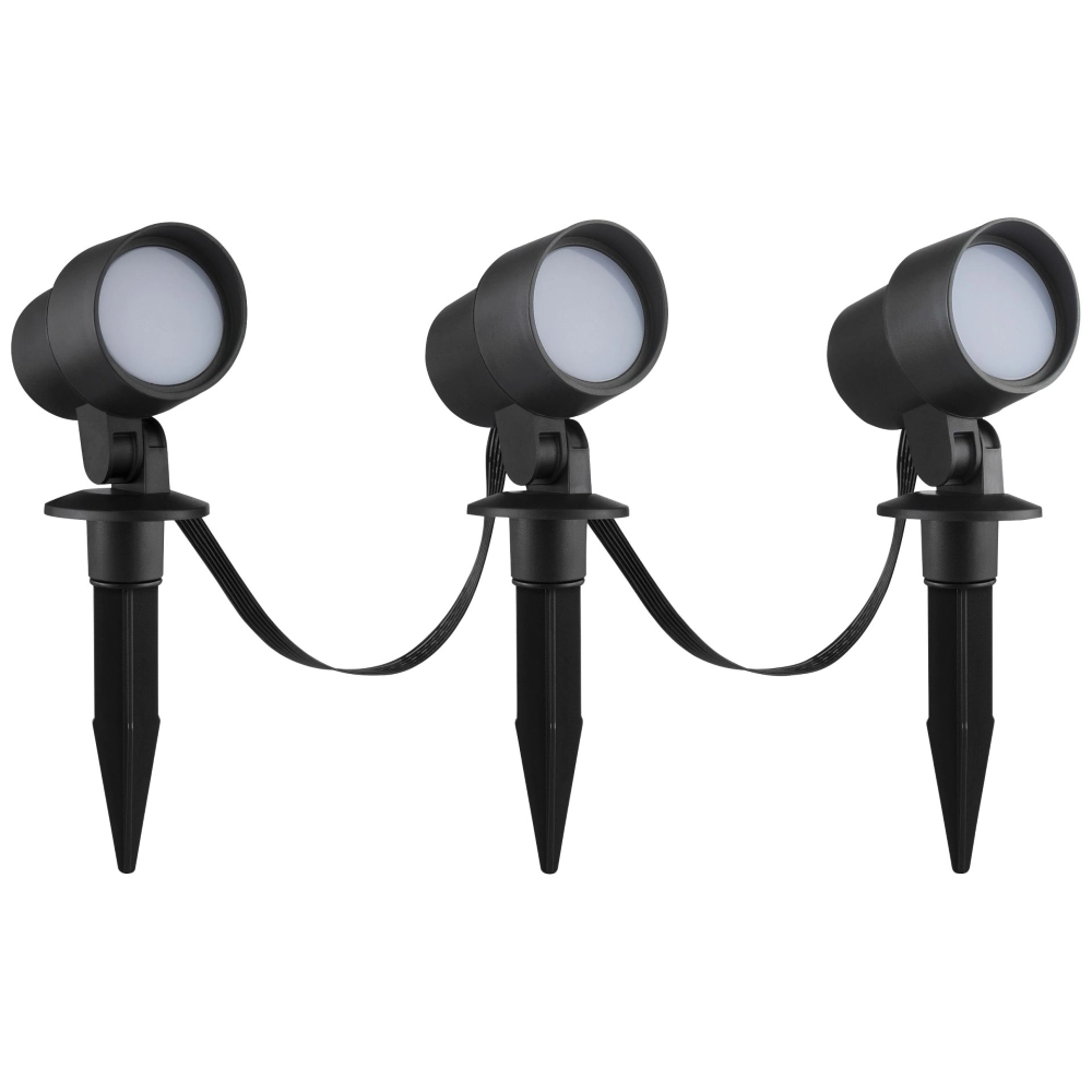 Smart Led prikspot set Kamara RGB - 3 stuks - met 3 meter snoer en stekker Brilliant 4004353453717