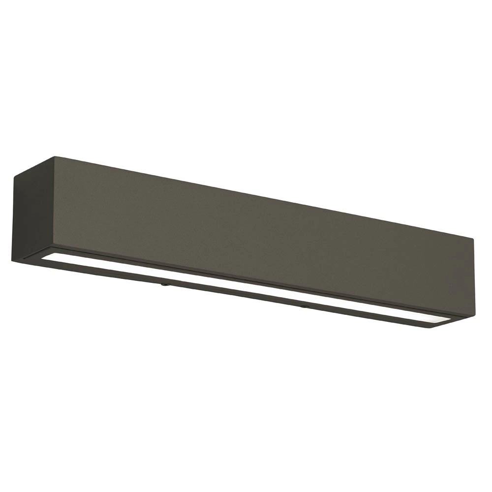 Langwerpige downlighter Spot Square 42cm antraciet
