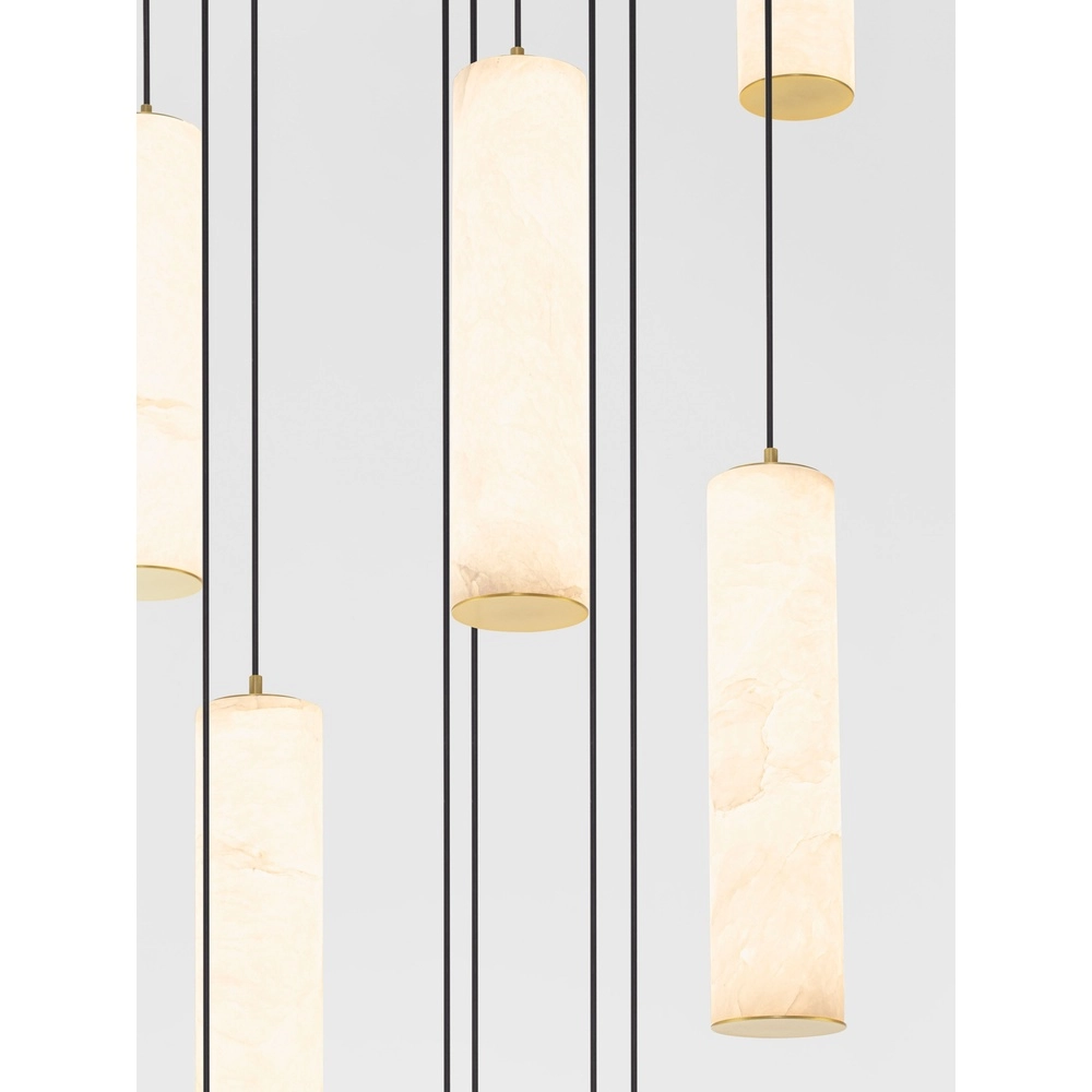 Hanglamp Diletto goud met wit 12-lichts Lyora 5212063503243