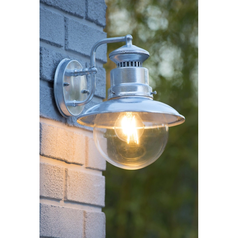 Klassieke wandlamp Figo zink Lucide 5411212114396