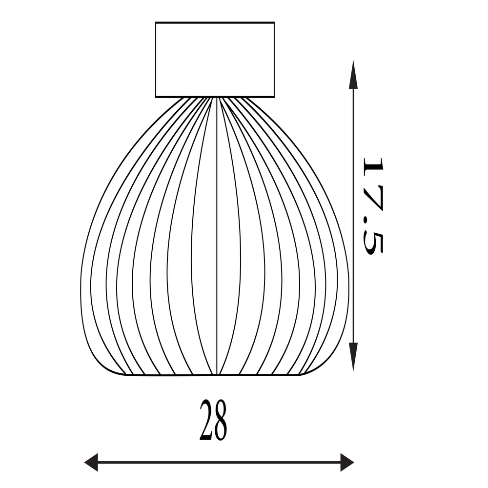 Plafondlamp Celestial amber glas Searchlight 5053423306728
