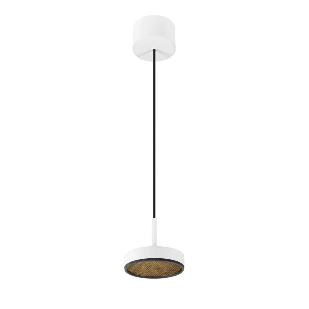 Hanglamp Grip! Flat wit met zwart Ø 14cm SLV 4024163304245
