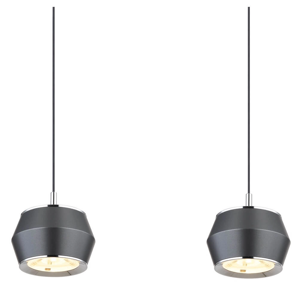 Ronde hanglamp Marthy grijs Ø 10cm Globo 9007371452118