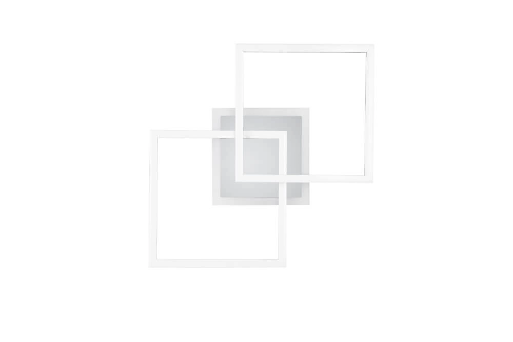 Led plafondlamp Venida dimbaar 2-lichts chroom Trio 4017807521931