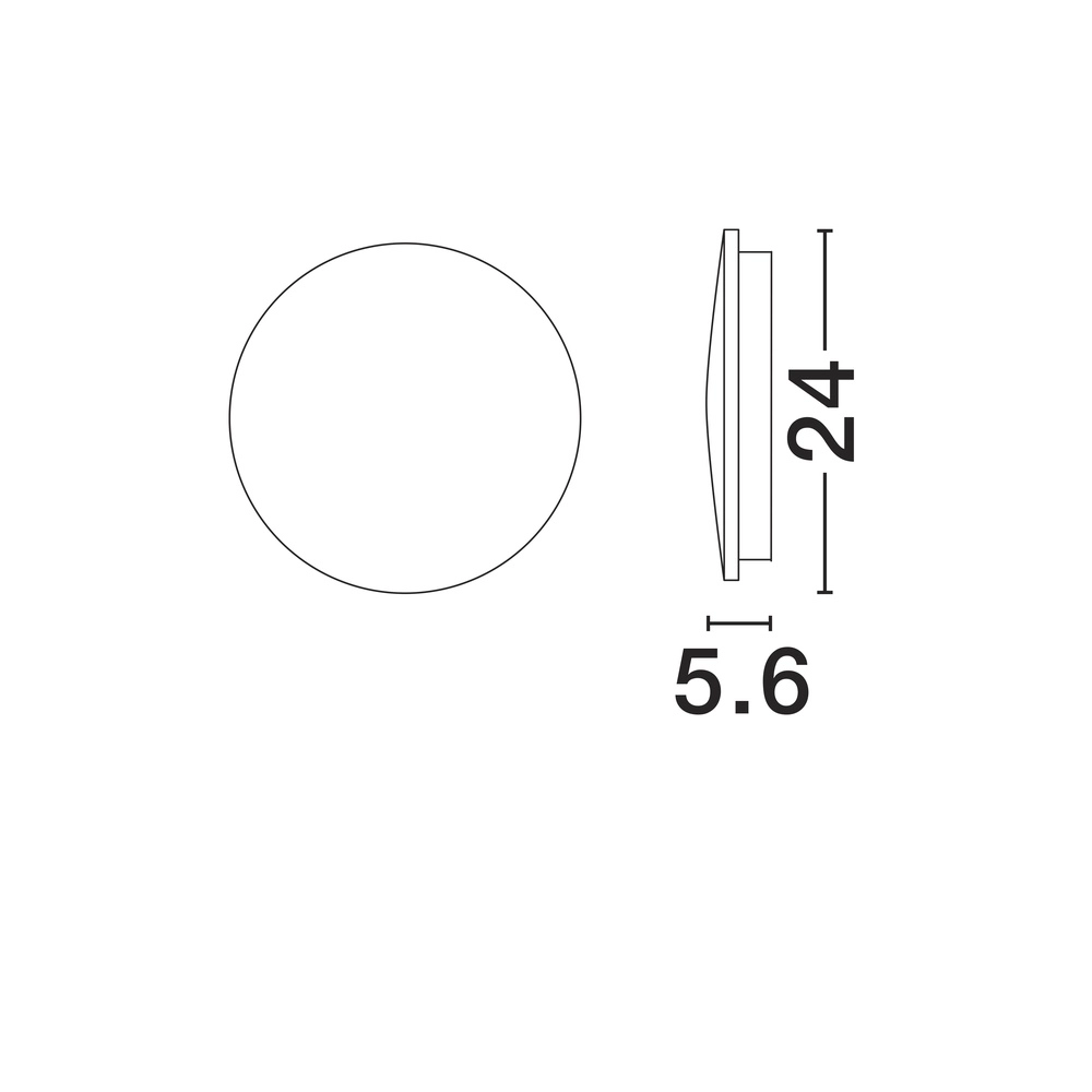 Ronde wandlamp Copper wit Ø 24cm Lyora 5212017447357