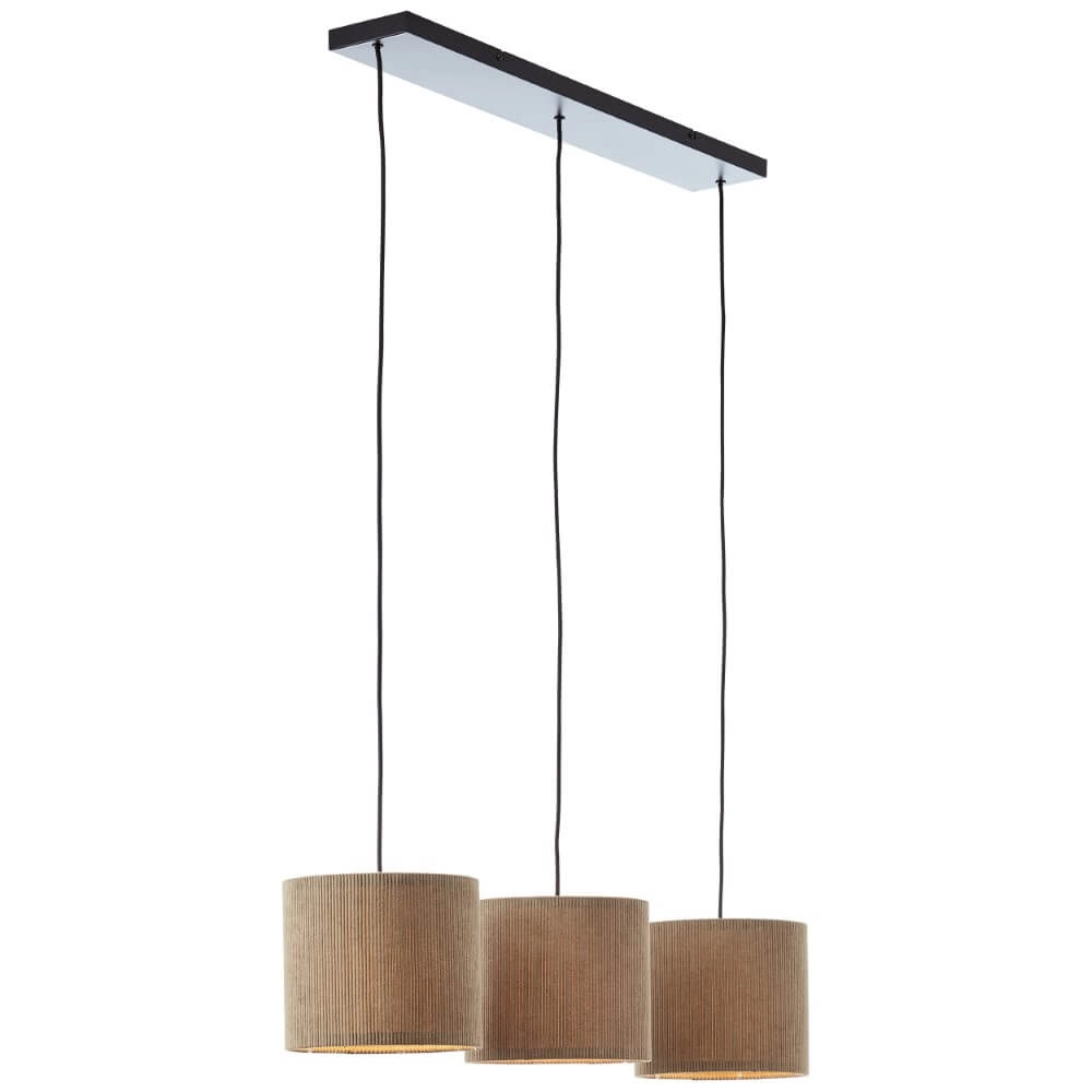 3-lichts hanglamp Tony grijs design Brilliant 4004353446313