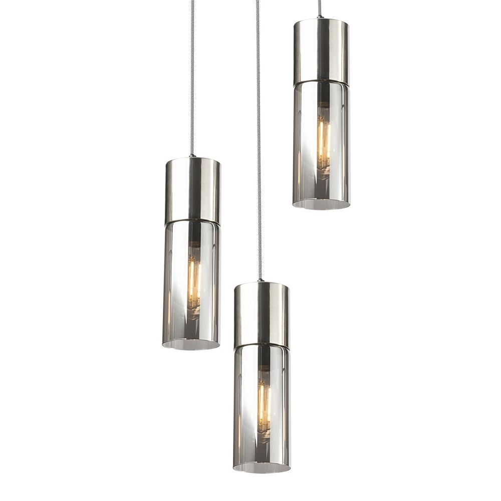 3-lichts hanglamp Annika nikkel design Globo 9007371412686