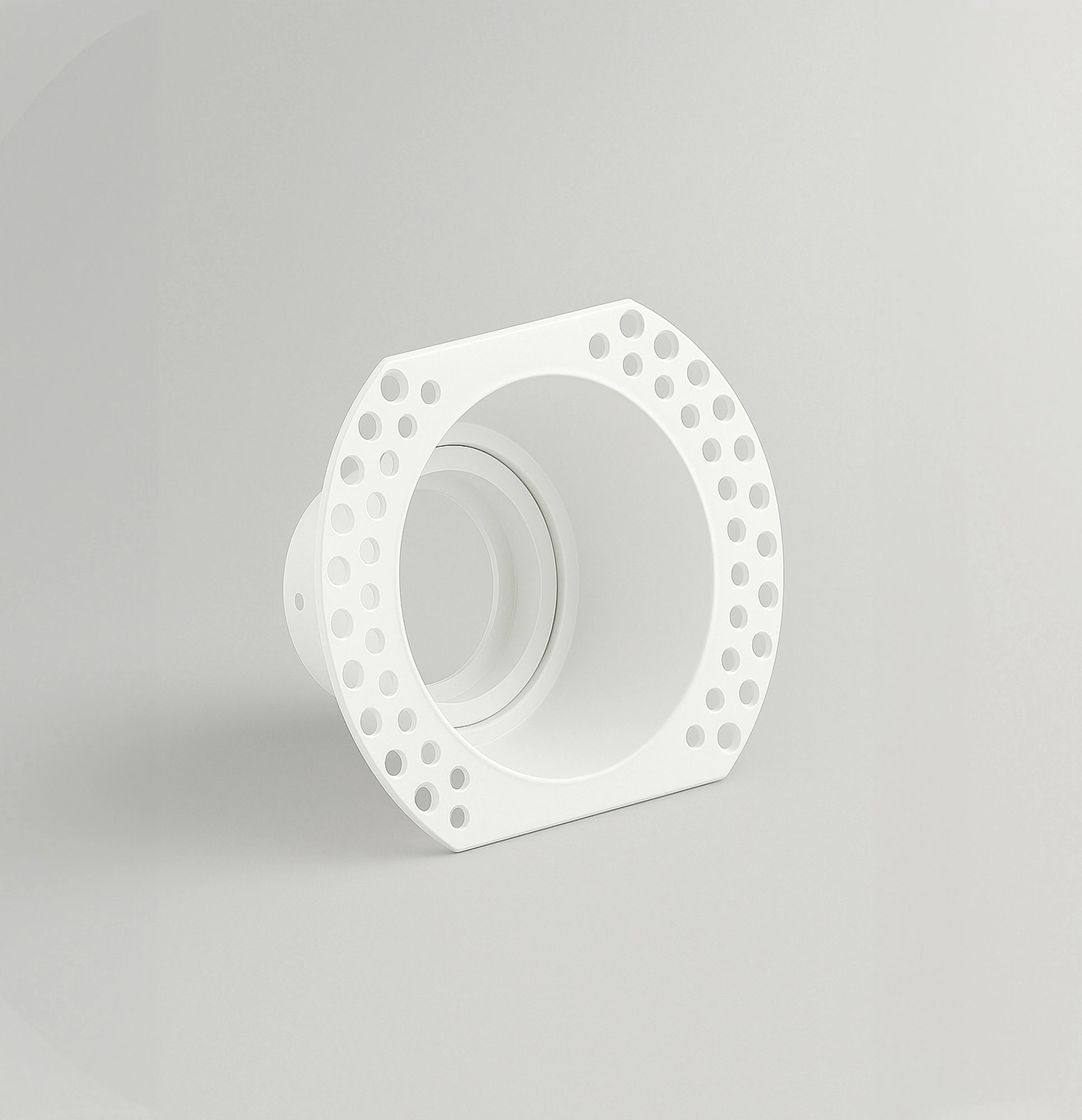Inbouw stucspot Slim Trimless 3 IP65 richtbaar wit