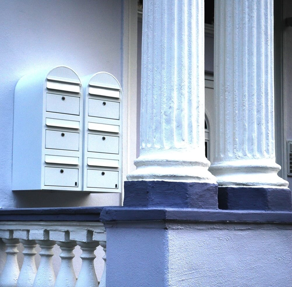 Brievenbus Trio 9016 Wit Bobi 6417237015075