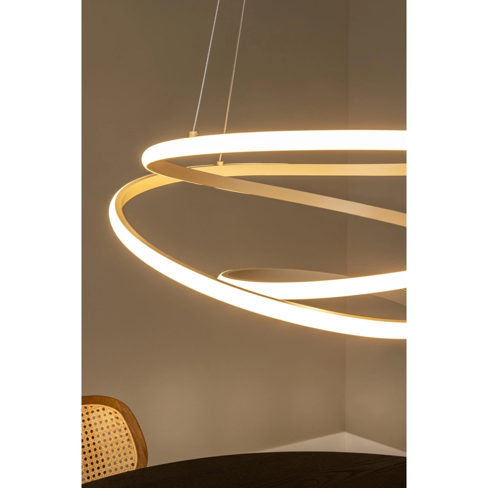 Moderne hanglamp Espiral zand bruin 40W Lucide 5411212782991