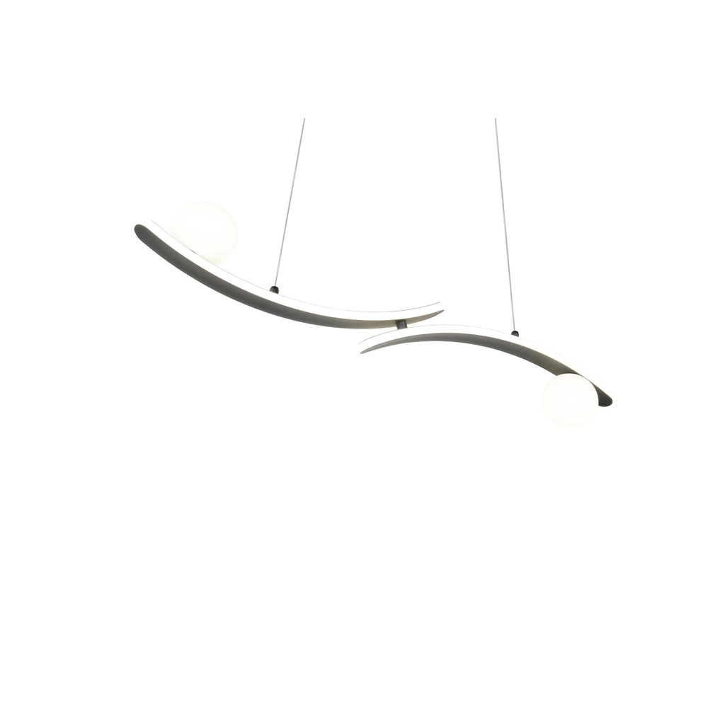 Design hanglamp Napoli zwart Trio 4017807683462