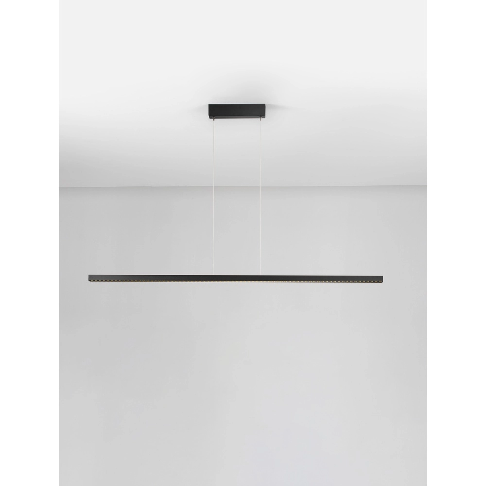 Straight pendant lamp Deos black Lyora 5212017463746