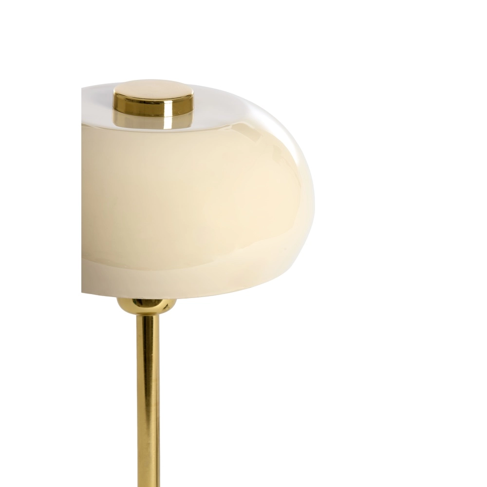 Tafellamp Surin Ø 22cm - glans grijs met goud Light & Living 8717807740924