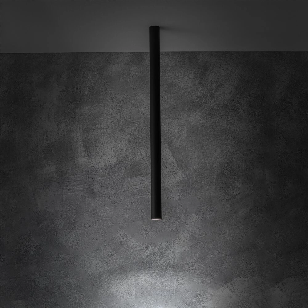 Lange opbouwspot Fourty M 75cm - zwart Lyora 5903139108218