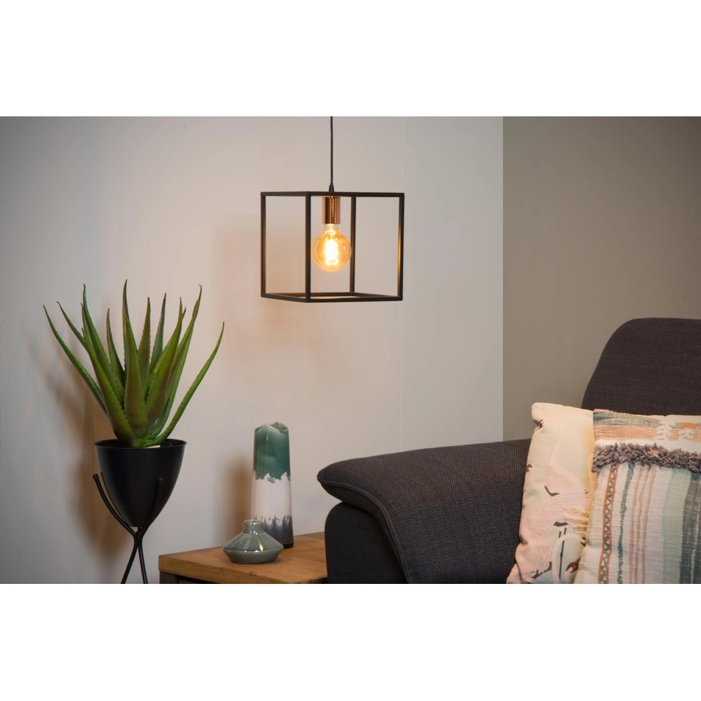 Hanglamp Arthur zwart Lucide 5411212082749