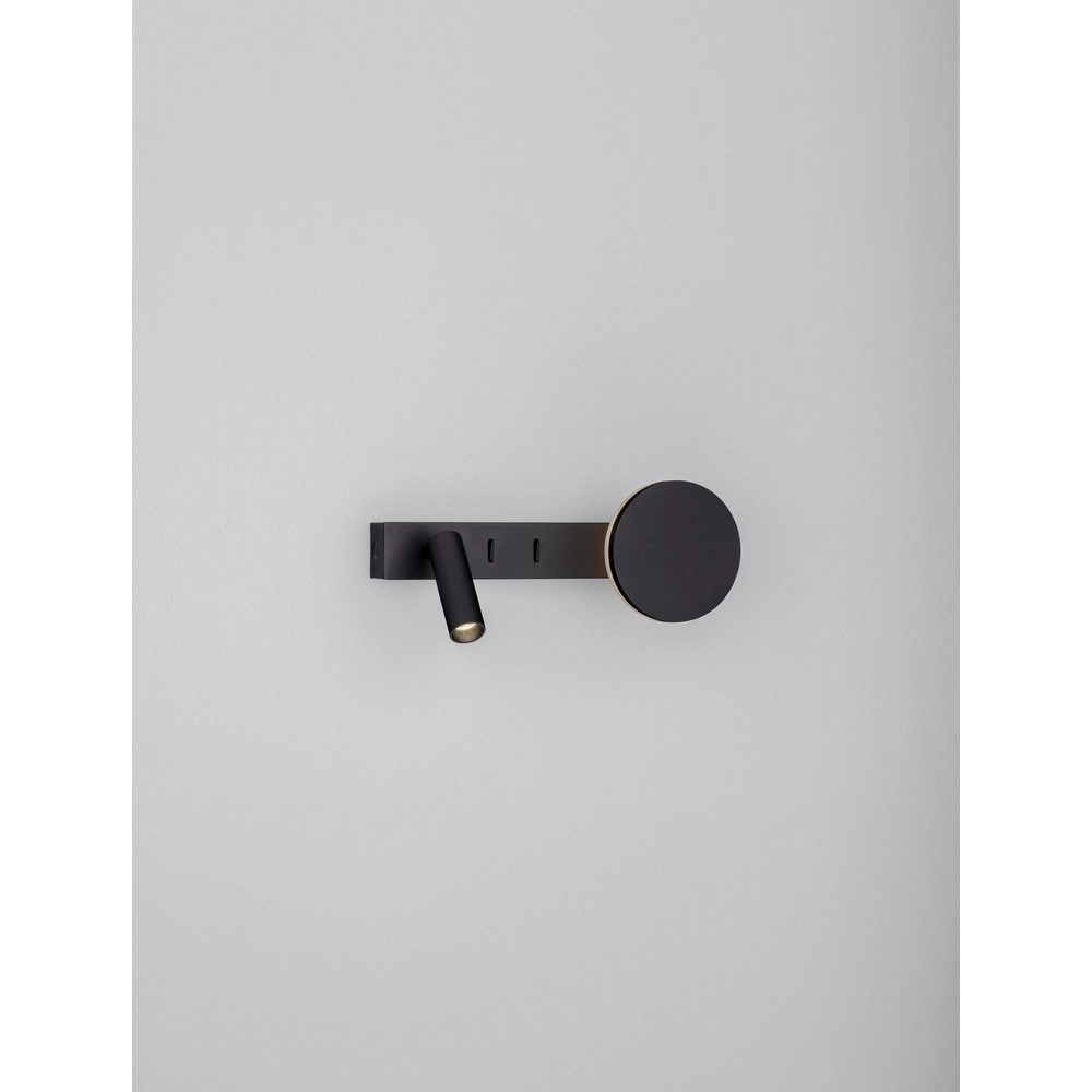 Bedlampje Noima zwart Lyora 5212017455260