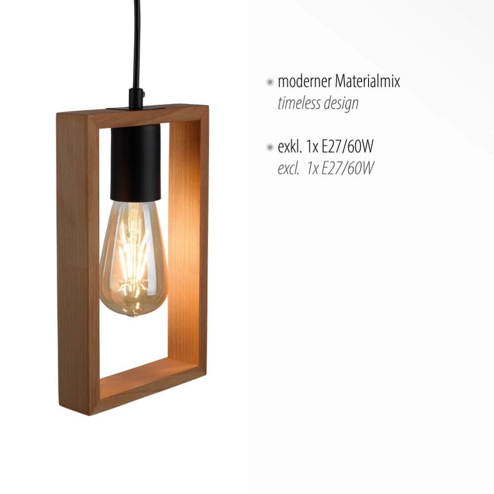 Landelijke hanglamp Franky 1-lichts Just Light 4043689966423