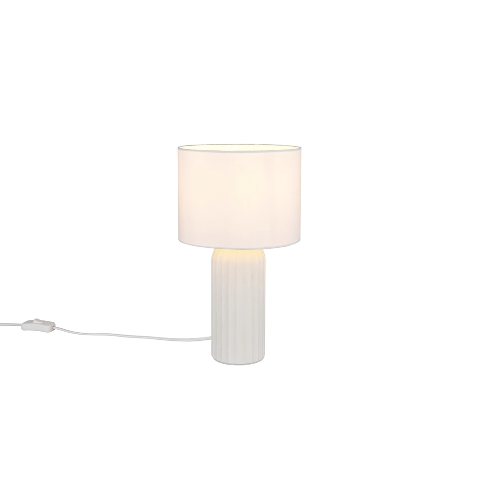 Tafellamp Blair Ø 20cm wit