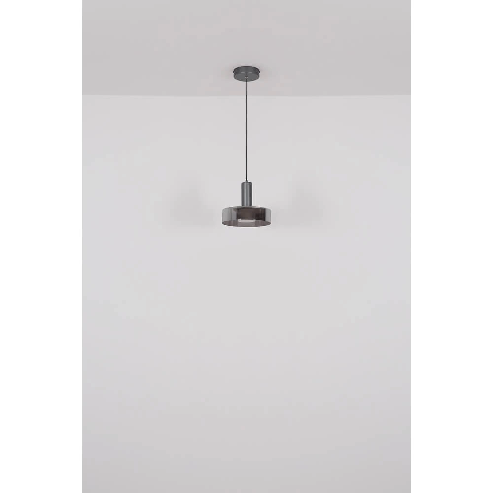 Strakke hanglamp Grant grijs Ø 22cm Globo 9007371474899