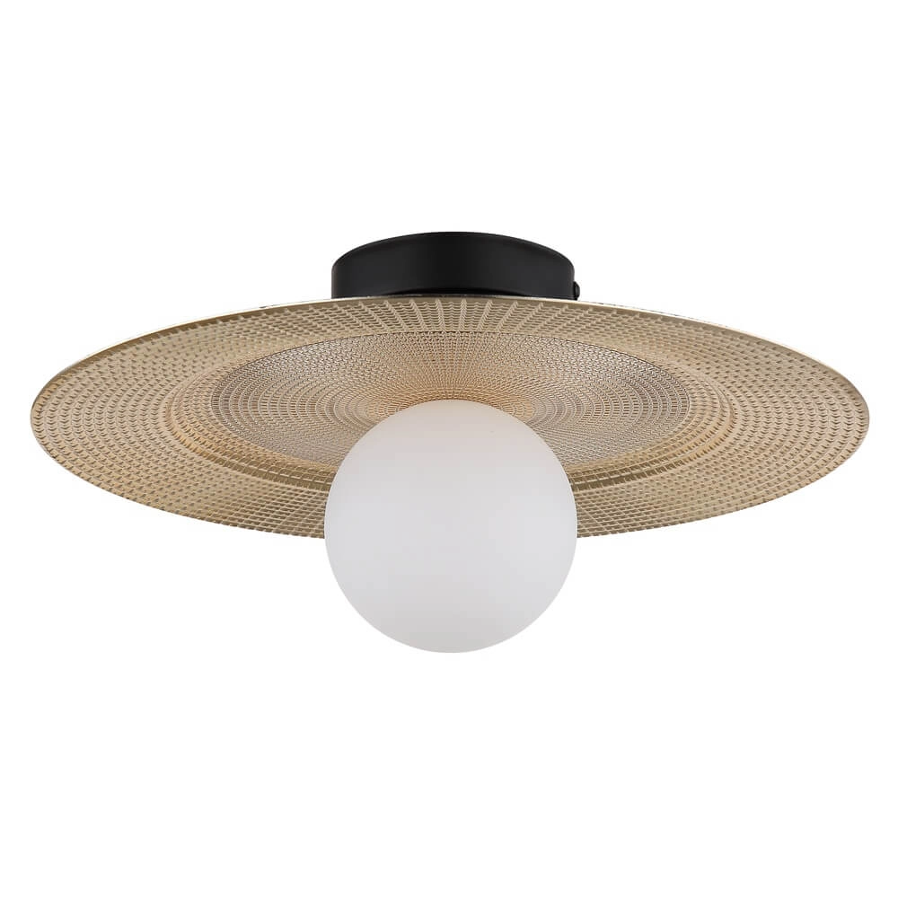 Gouden plafondlamp Riga Ø 33cm