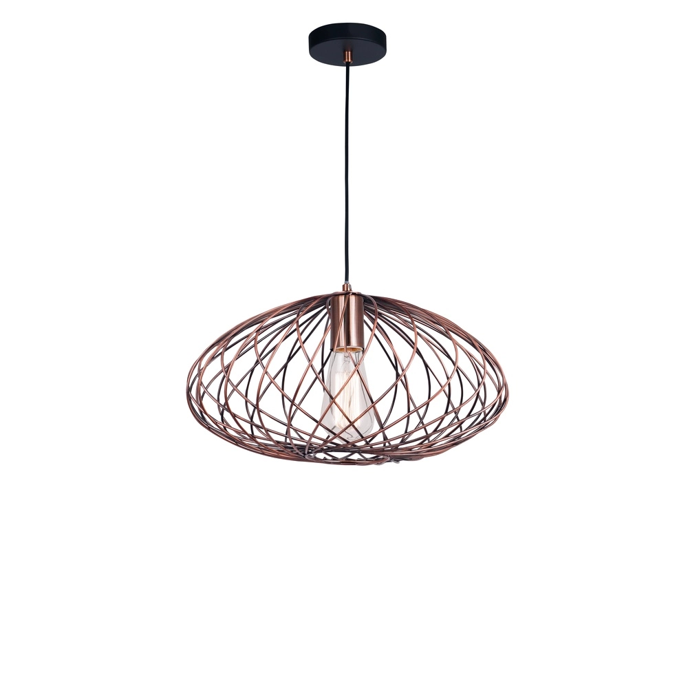 Hanglamp Eriberto Ø 35cm roestbruin Lyora 5212017407610
