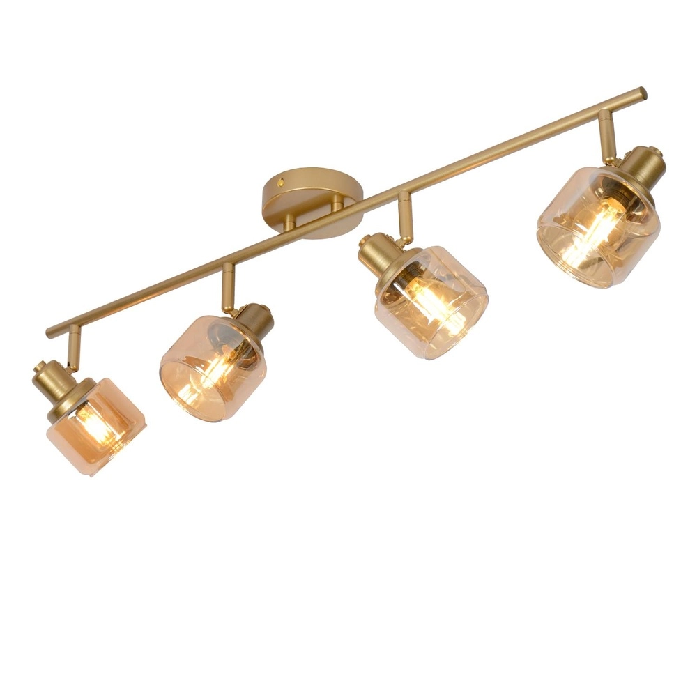 Plafondlamp Bjorn 4-lichts goud Lucide 5411212771247