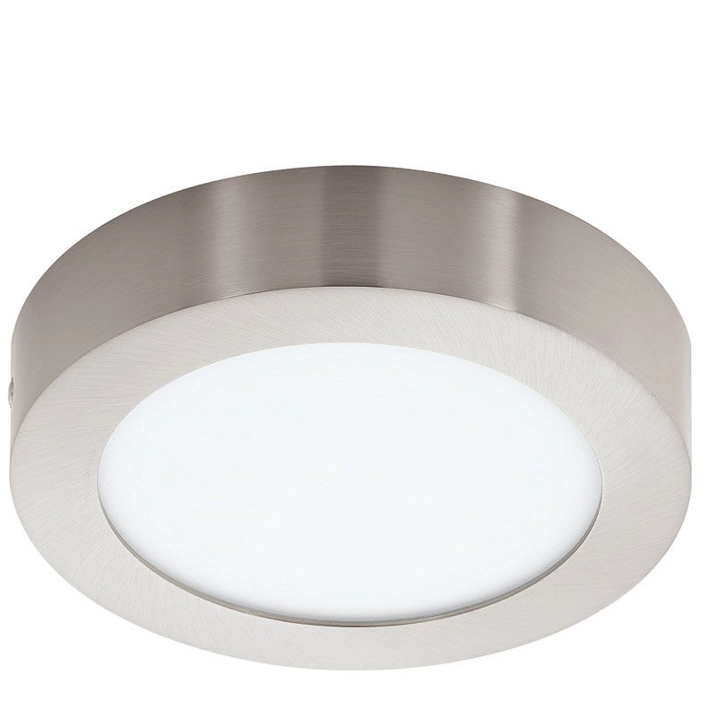 Led plafondlamp Fueva 1 11w - 3000K - 17cm nikkel mat Led plafondlamp Fueva 1 11w - 3000K - 17cm nikkel mat