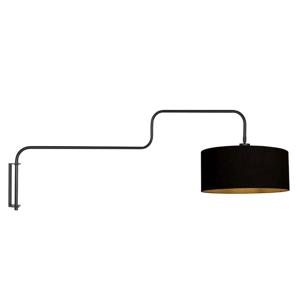 Wandlamp Bloeba zwart
