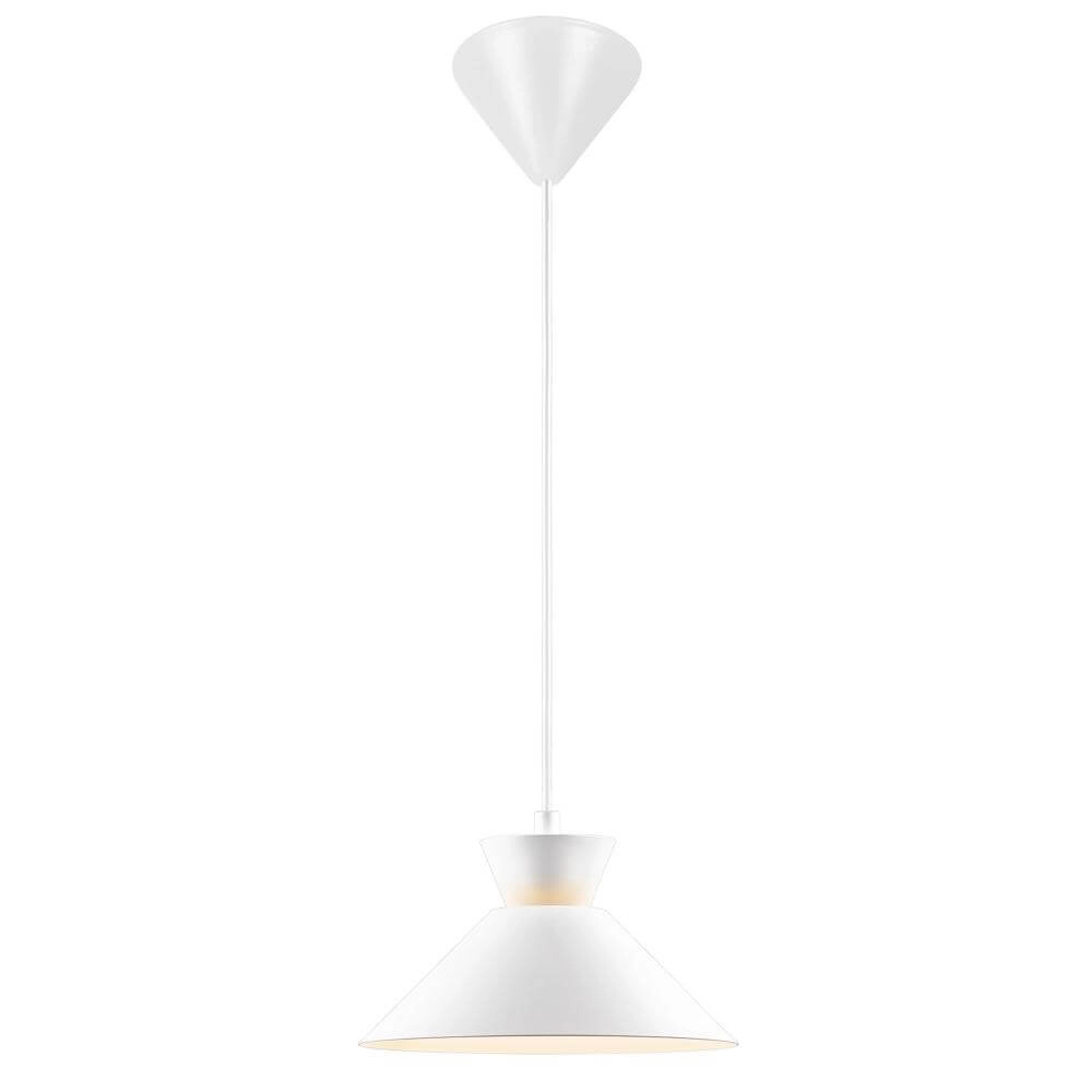 Strakke hanglamp Dial wit Ø 25cm