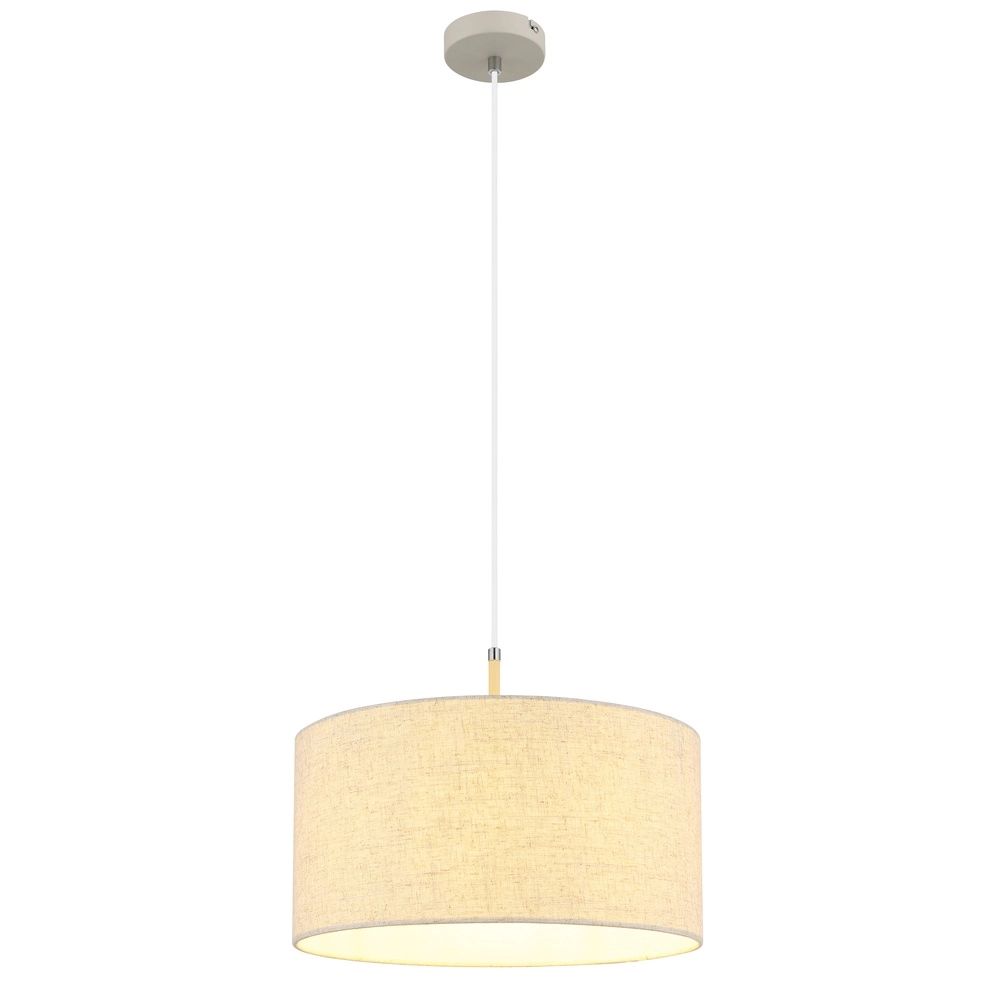 Hanglamp Deleon zand bruin Ø 40cm