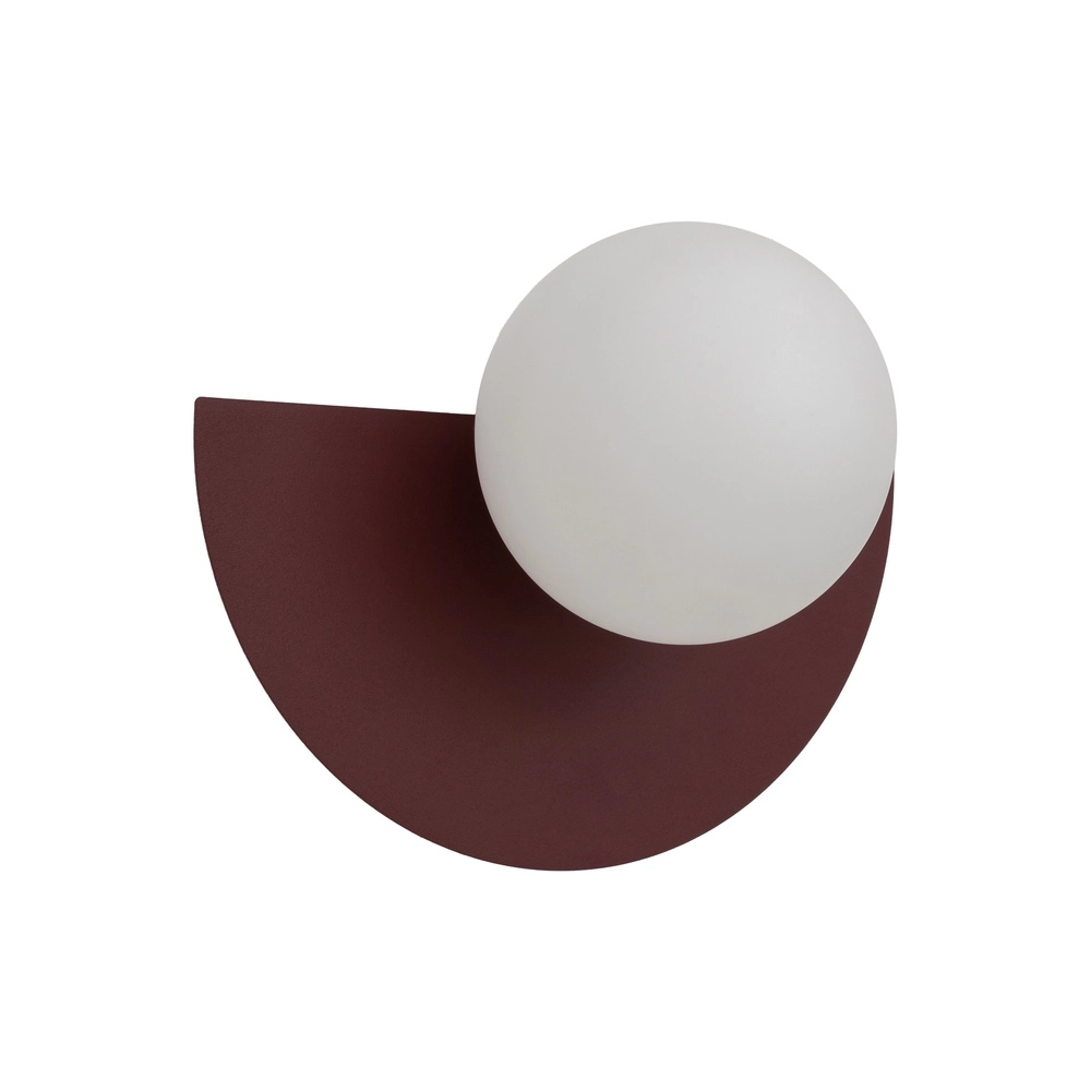 Wandlamp half Saturn bordeaux rood Lyora 5903139126021