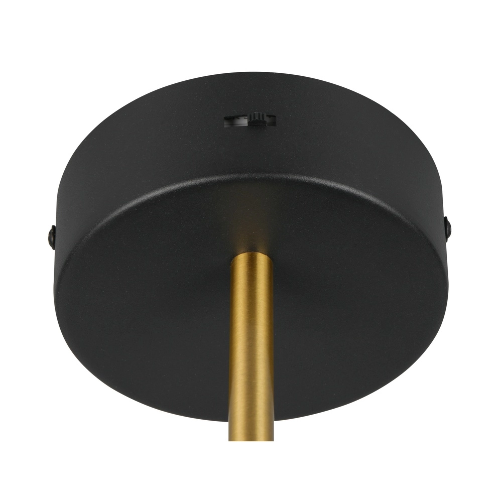 Moderne wandlamp Keaton zwart met goud Trio 4017807655742