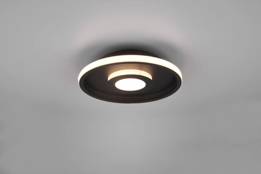Plafonnière Ascari 30cm zwart Trio 4017807508512
